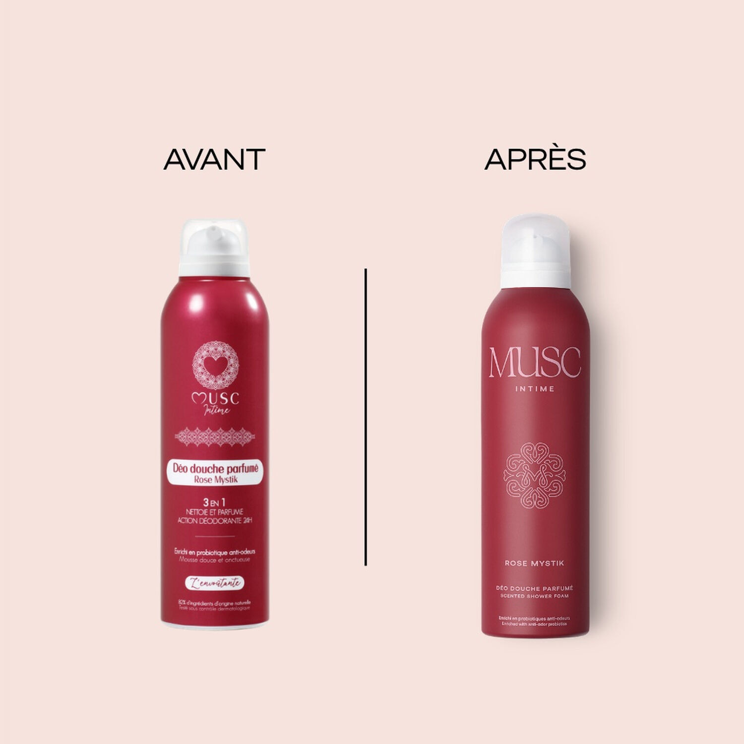 Rose Mystik - Déo Douche Parfumé 3 en 2