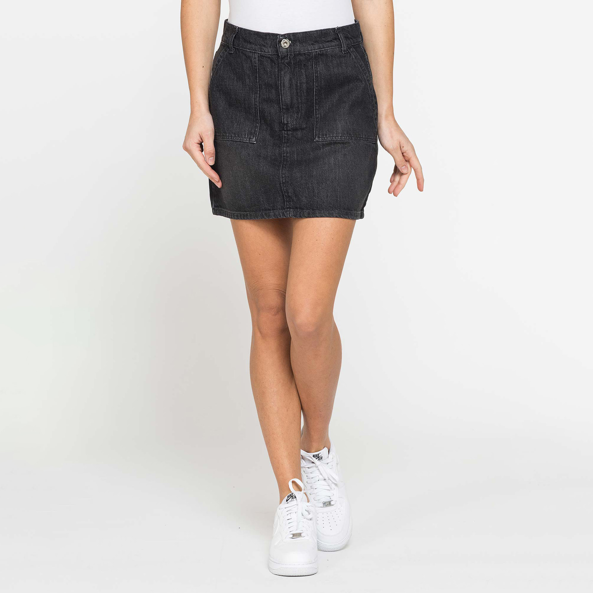 MINIGONNA IN DENIM 13 OZ CON TASCHE