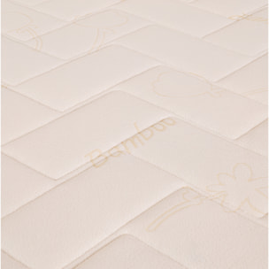 Materasso Memory 4 strati mod. BAMBOO PULSE Matrimoniale mis. 170x190 alto 25cm rivestimento sfoderabile - Sleepy Italy