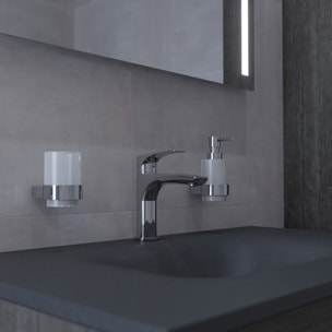 Project mitigeur monocommande 1/2" Lavabo, avec tirette et vidage, Chrome (SATBSPRO275)