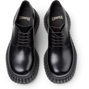 Zapatos de cordones - CAMPER Pix BCN - Negro - Piel lisa