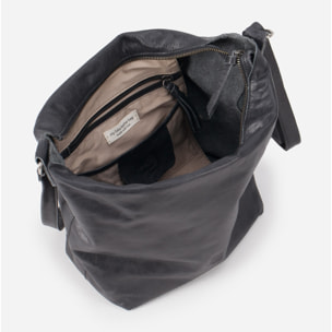 Bandolera BIBA Utah Cream Out de piel