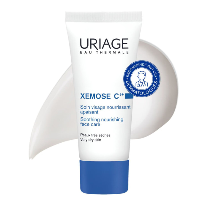 Xémose C8+ Crème Visage - Nourrit, Apaise & Protège 40 ml