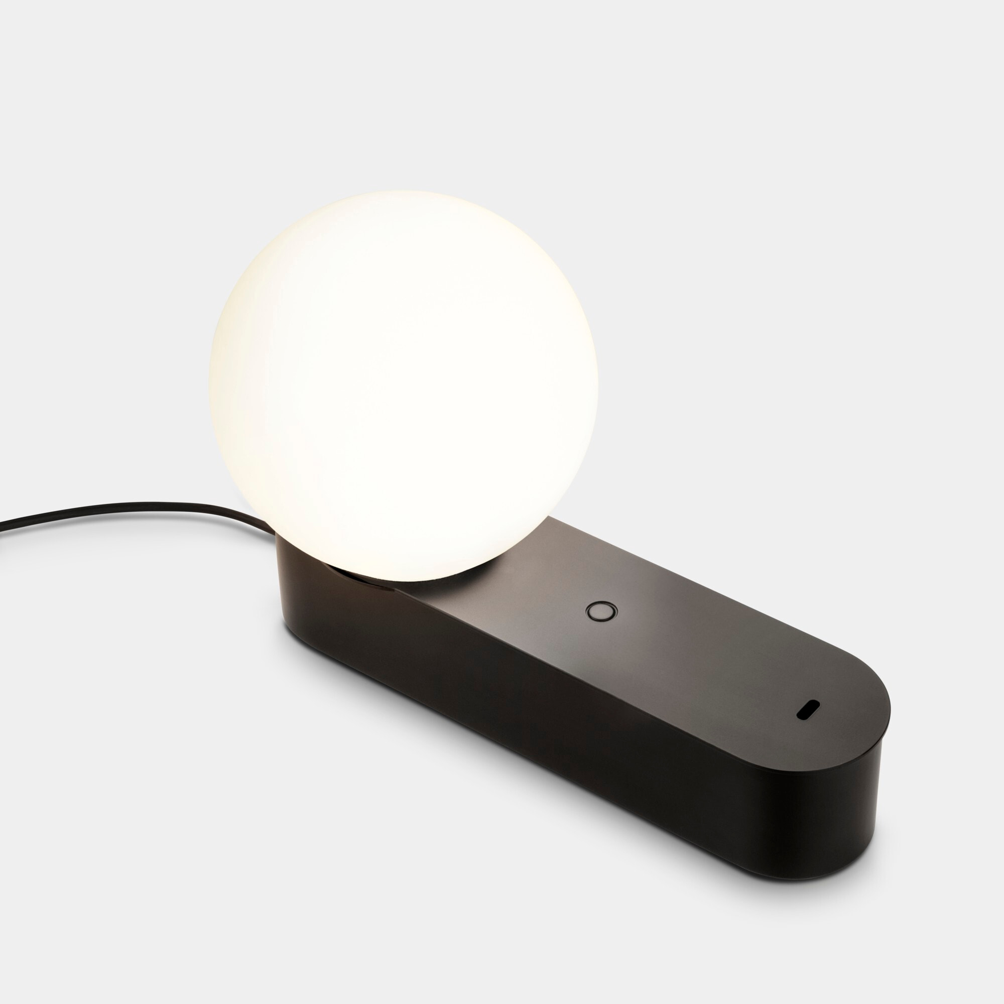 Ledsc4 LedsC4 Lámpara de Sobremesa LED Interior/Exterior, Diseño Moderno y Funcional, Eficiencia Energética, 2700K-4000K, Controladores DALI/0-10V, Negro, Serie Perlina