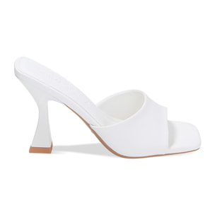 Mules Open Toe blancas