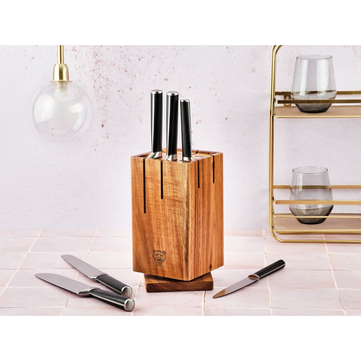 Bloc couteaux de cuisine JONA SKAGEN - 7 pièces