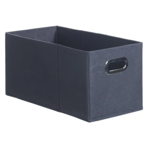 Panier tissu 15x31cm "Mix N' Modul" gris anthracite