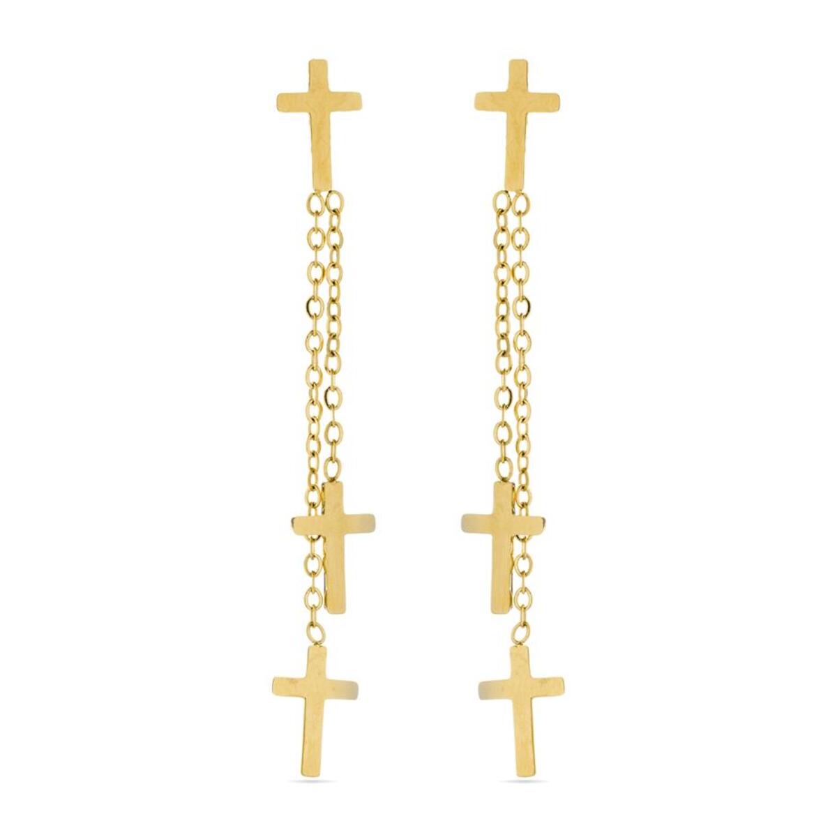 Pendientes Lux by Lux acabadoss oro 18k