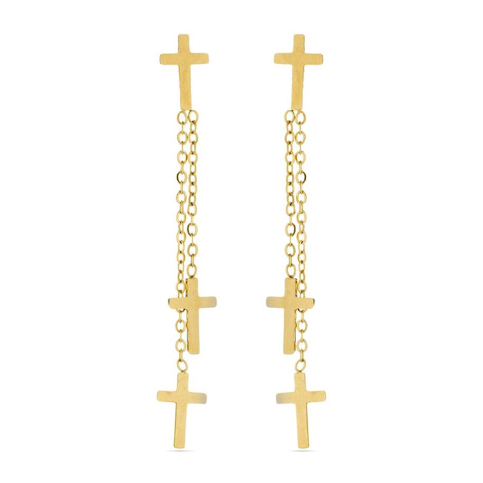 Pendientes Lux by Lux acabadoss oro 18k
