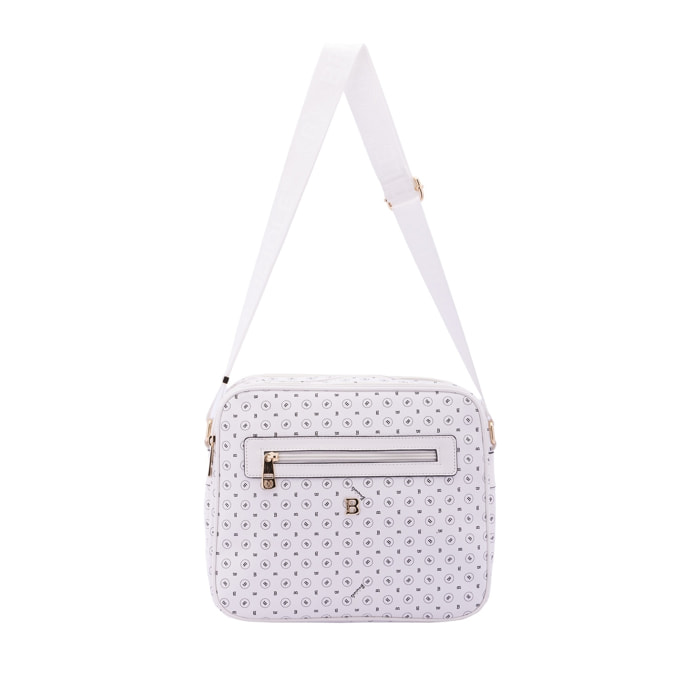 Borsa a tracolla da donna - Modello Iduna - Ecopelle e poliestere - 24.0 x 29.0 x 11.0 cm