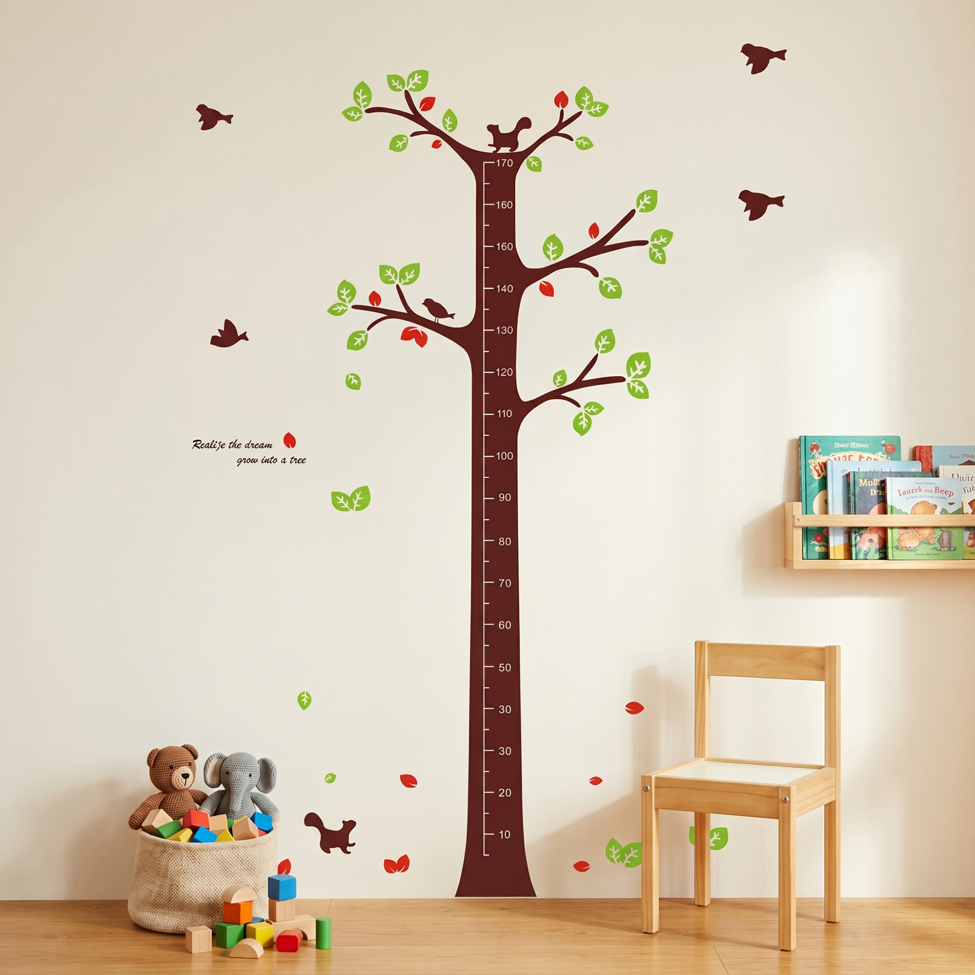 Stickers Muraux décoration adhésifs toise arbre des rêves