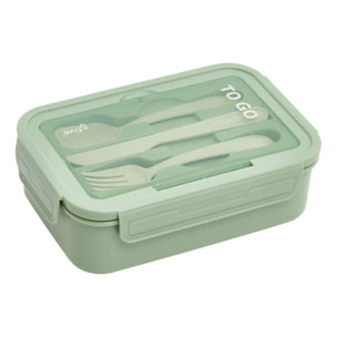 Lunch box rectangulaire 1,2L vert