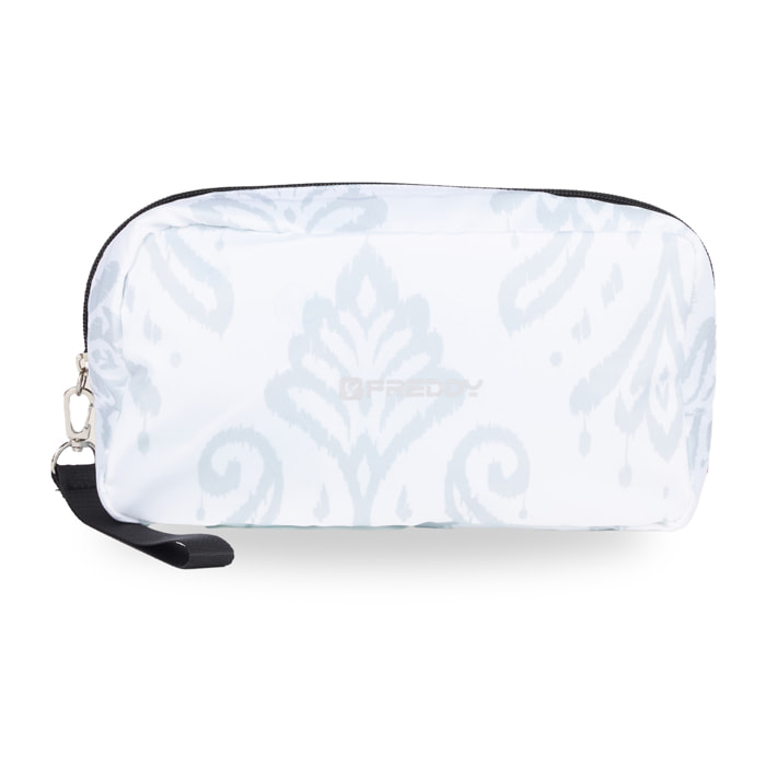 Trousse stampa floreale con laccetto