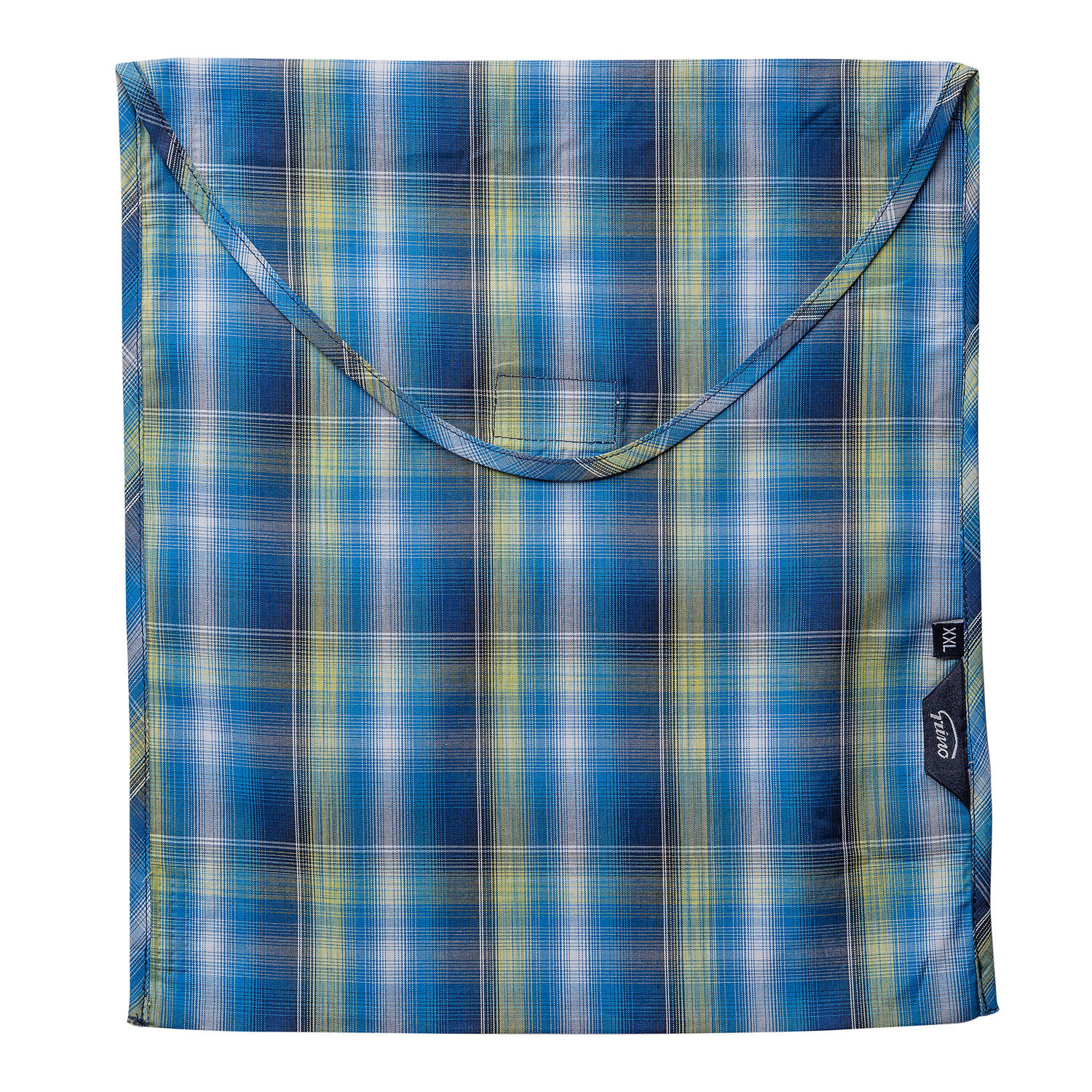 Pigiama leggero UOMO quadro blu