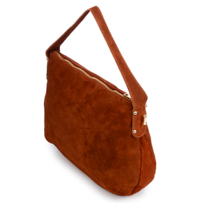 Acerenza Borsa a spalla Donna. Vera Pelle Suede
