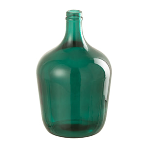 J-Line Vase Bouteille Verre Vert