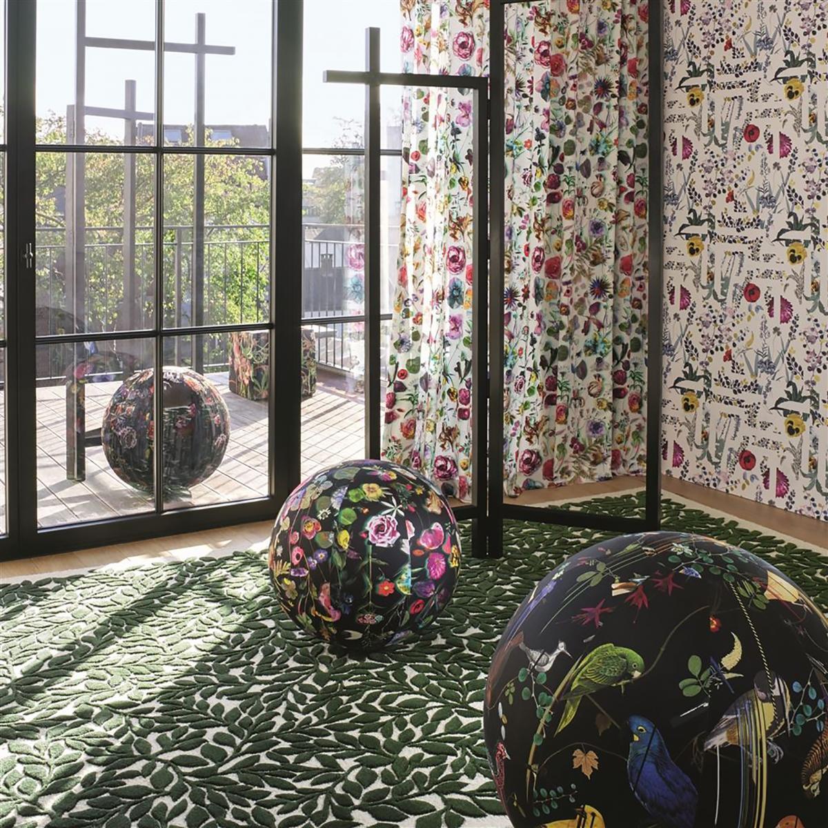 Tapis salon et chambre tufté en laine motif géométrique GUJO