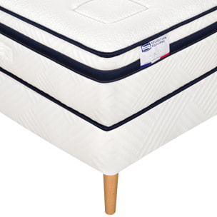 Ensemble L'INCOMPARABLE, matelas Hybride , ferme, H27 + sommier