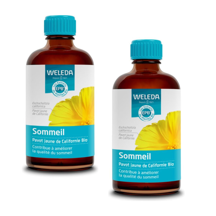 WELEDA - Duo EPB Pavot jaune de Californie Bio - Sommeil -  2*100 ml