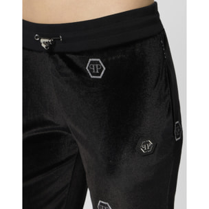 PHILIPP PLEIN Chenille Joggers Monogram Strass