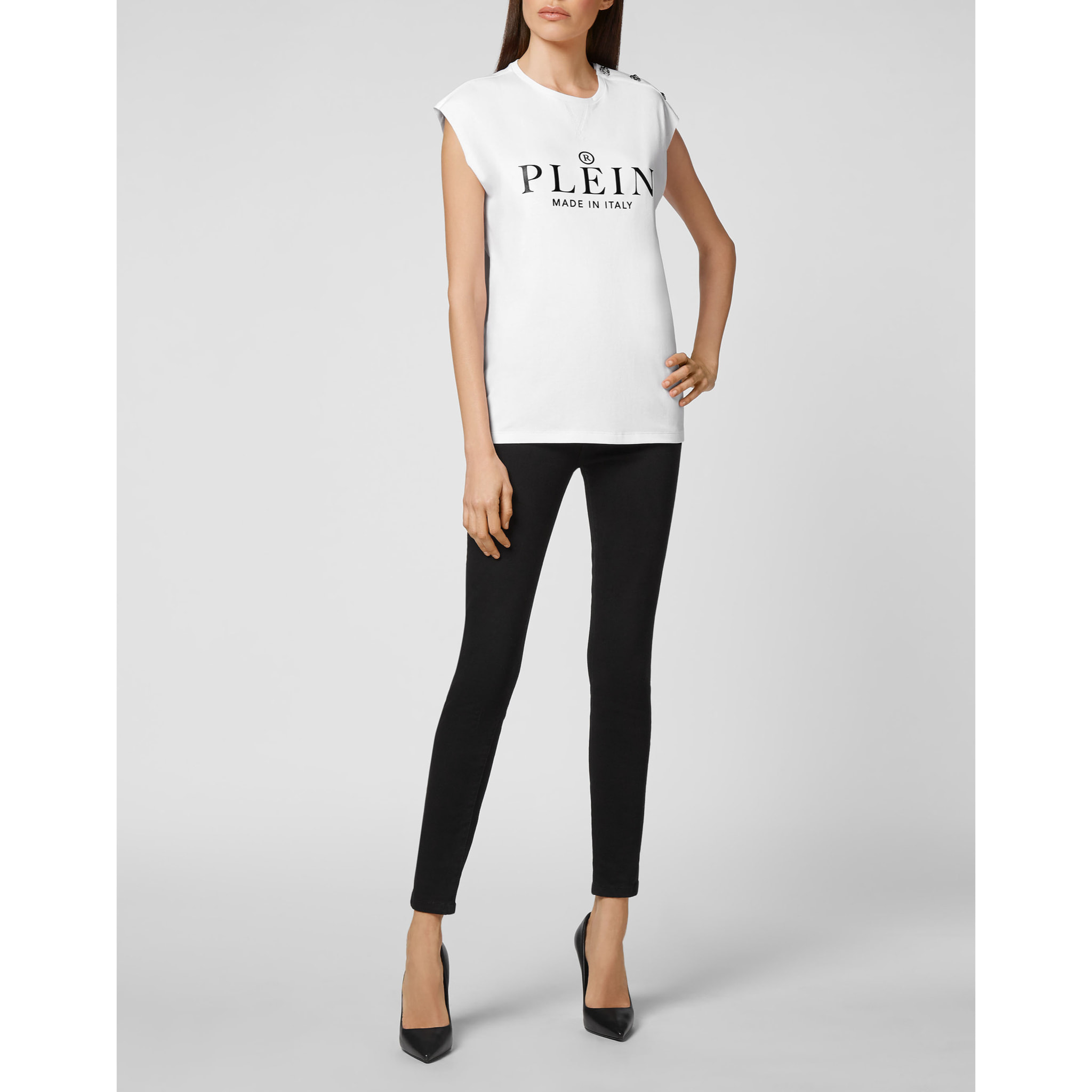 PHILIPP PLEIN T-Shirt Round Neck ICONIC PLEIN