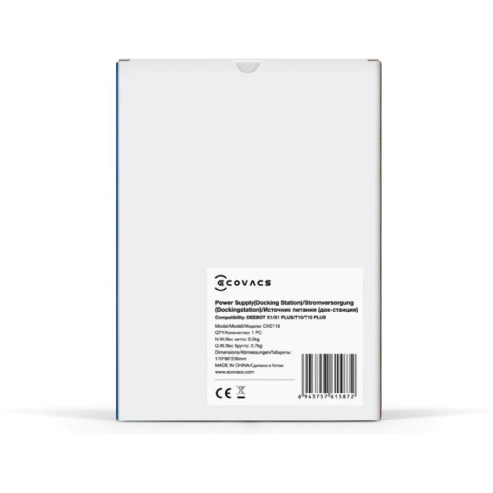 Dock ECOVACS pour X1, X1 Plus, T10, T10 Plus