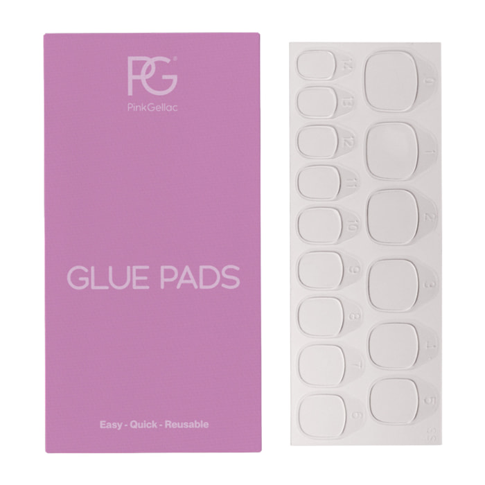 Pink Gellac - Glue Pads - - Faux ongles à presser - Faux-ongles réutilisables - Press-on nails