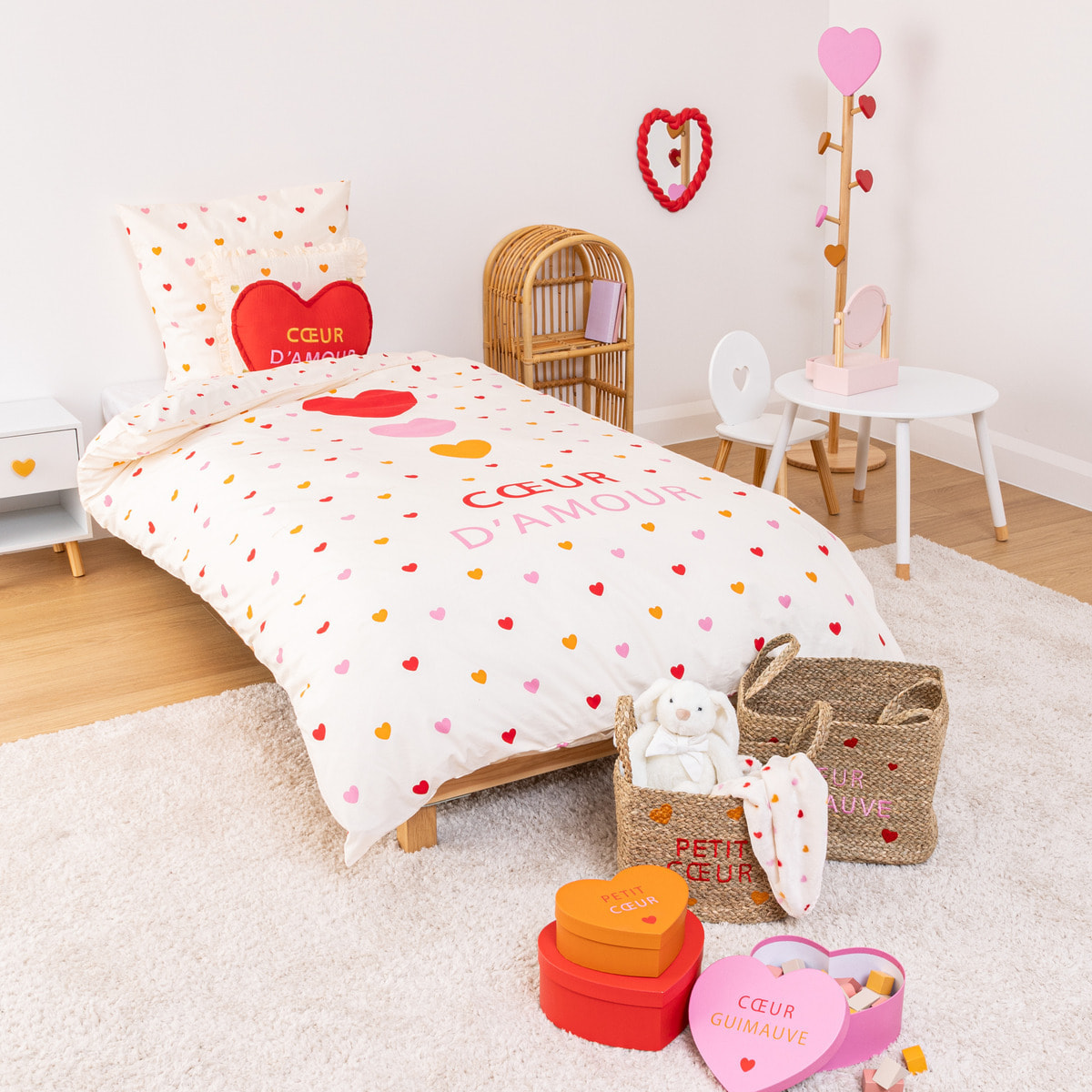 Parure enfant imprimée Telma violet 140x200cm