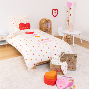 Parure enfant imprimée Telma violet 140x200cm