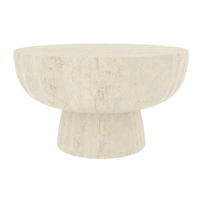 Lysandre – Table basse carrée magnésie blanc moucheté