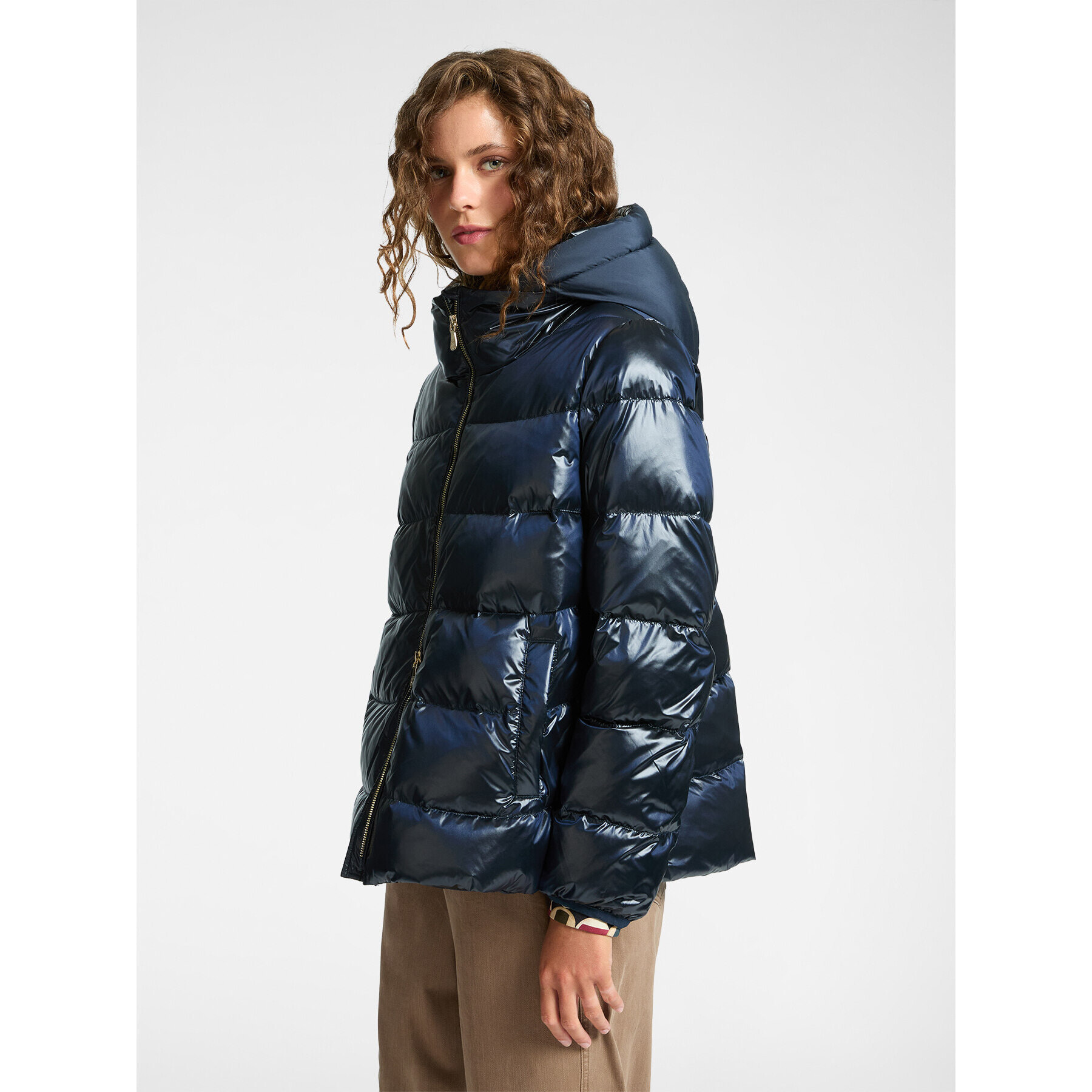 Elena Mirò - Chaqueta ligera acolchada de plumón - Azul