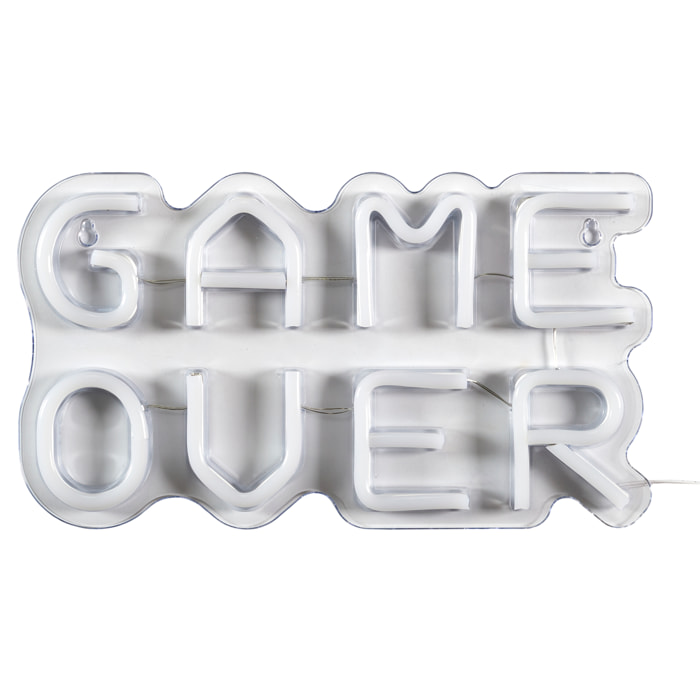 Lampe Led Effet Neon Game Over Usb