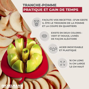 Coupe pomme en 8 morceaux couleur aléatoire Fackelmann Colors Edition