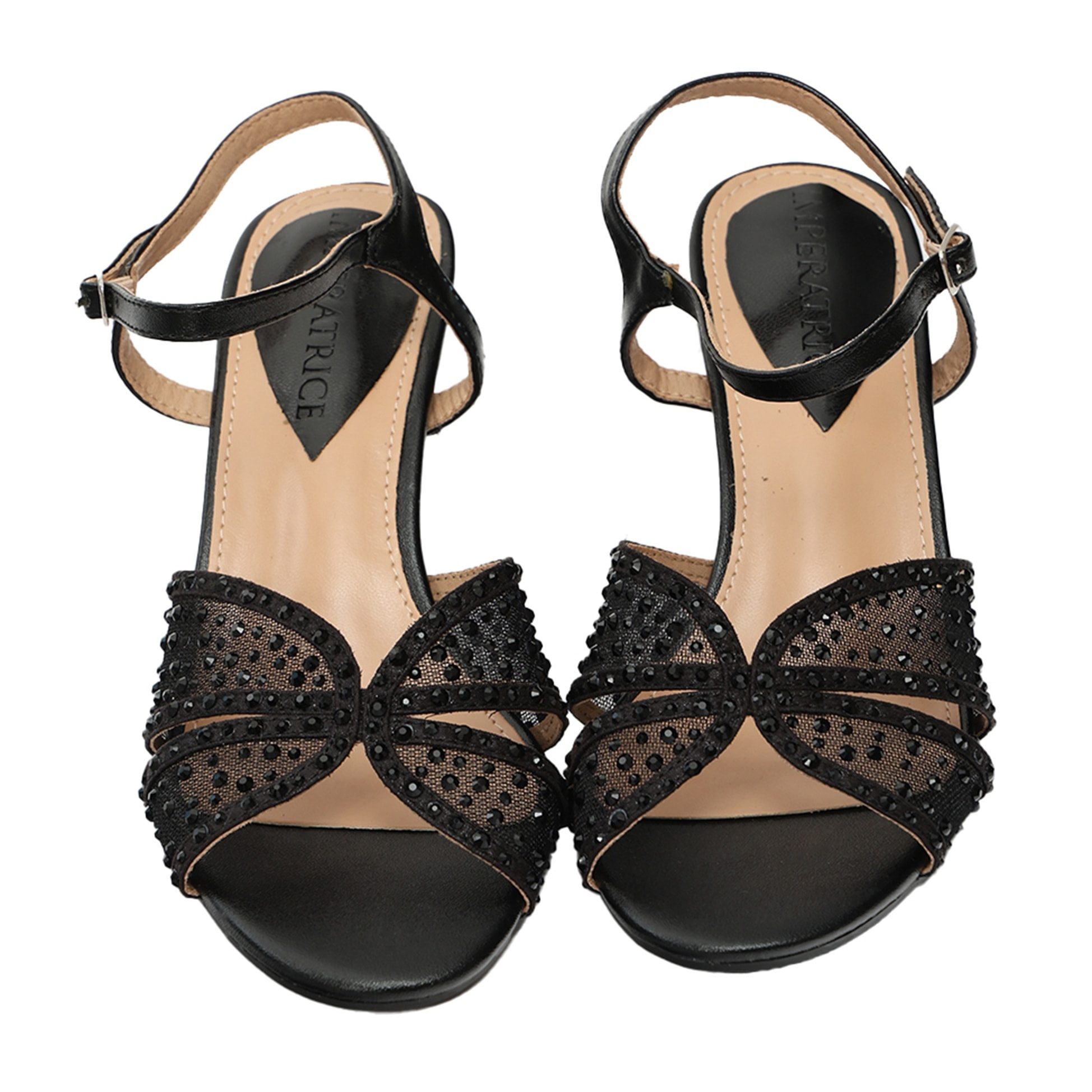 Sandali con strass - tacco 8,0 cm
