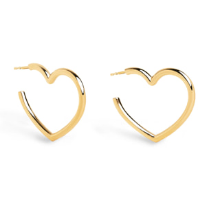 Orecchino Cuore Placcato Oro