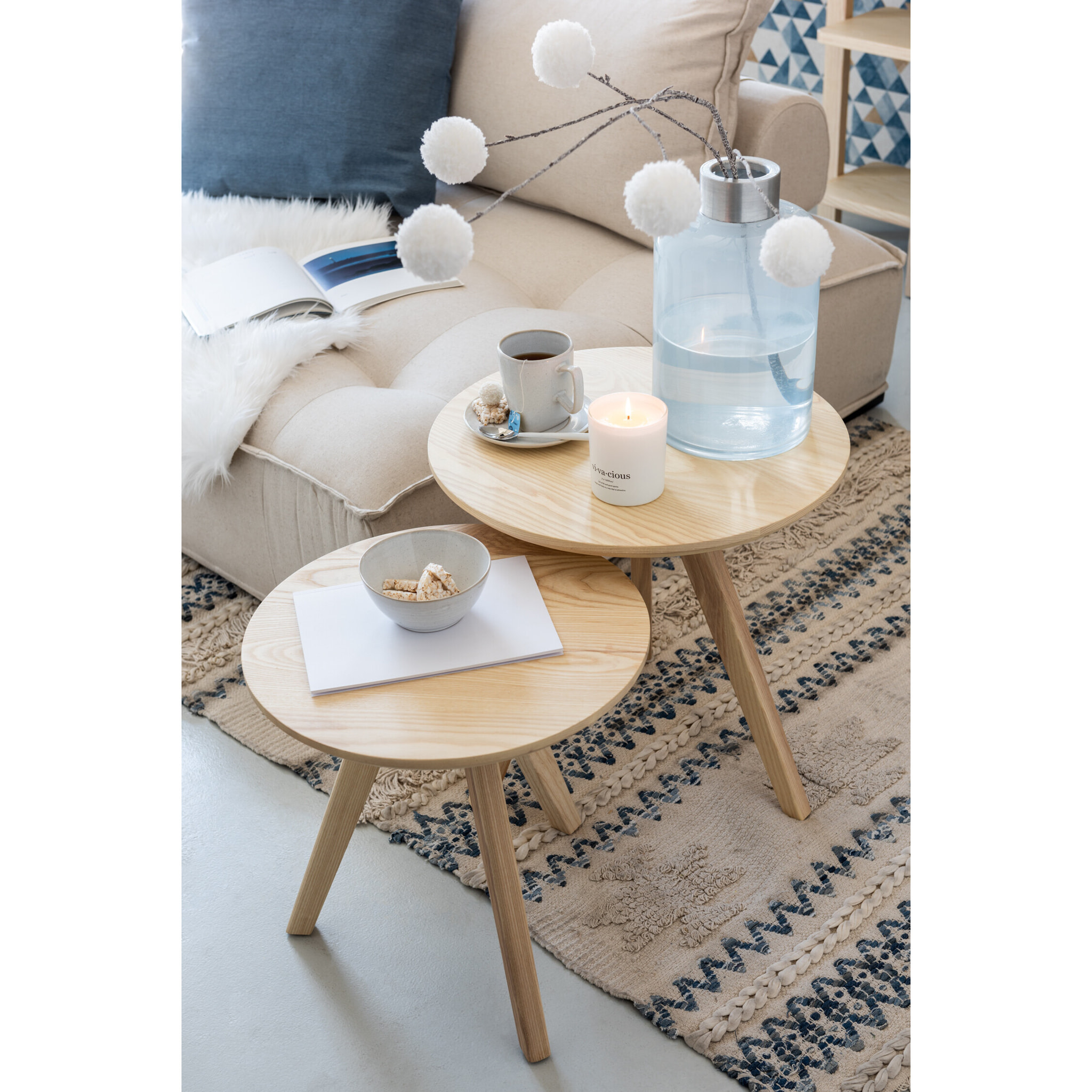 J-Line tasse Noa - céramique - blanc - 6 pièces