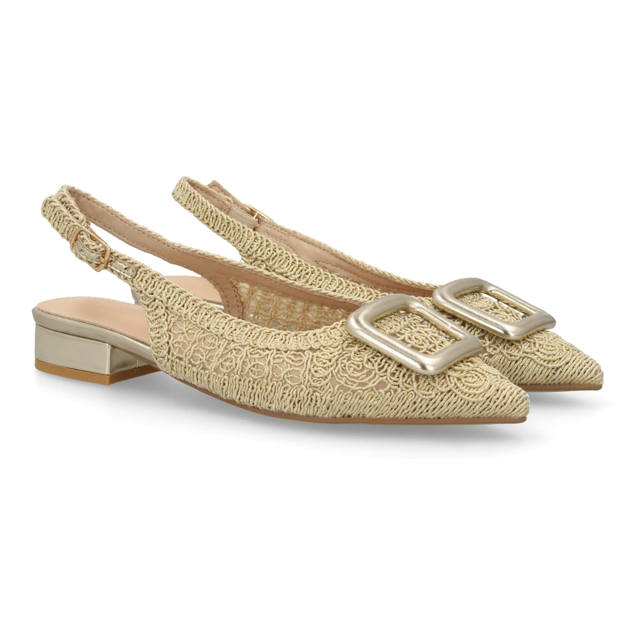 Zapato destalonado tejido elegante mujer