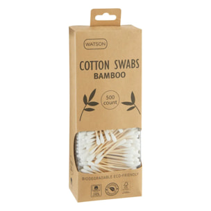 500 coton-tiges en bambou