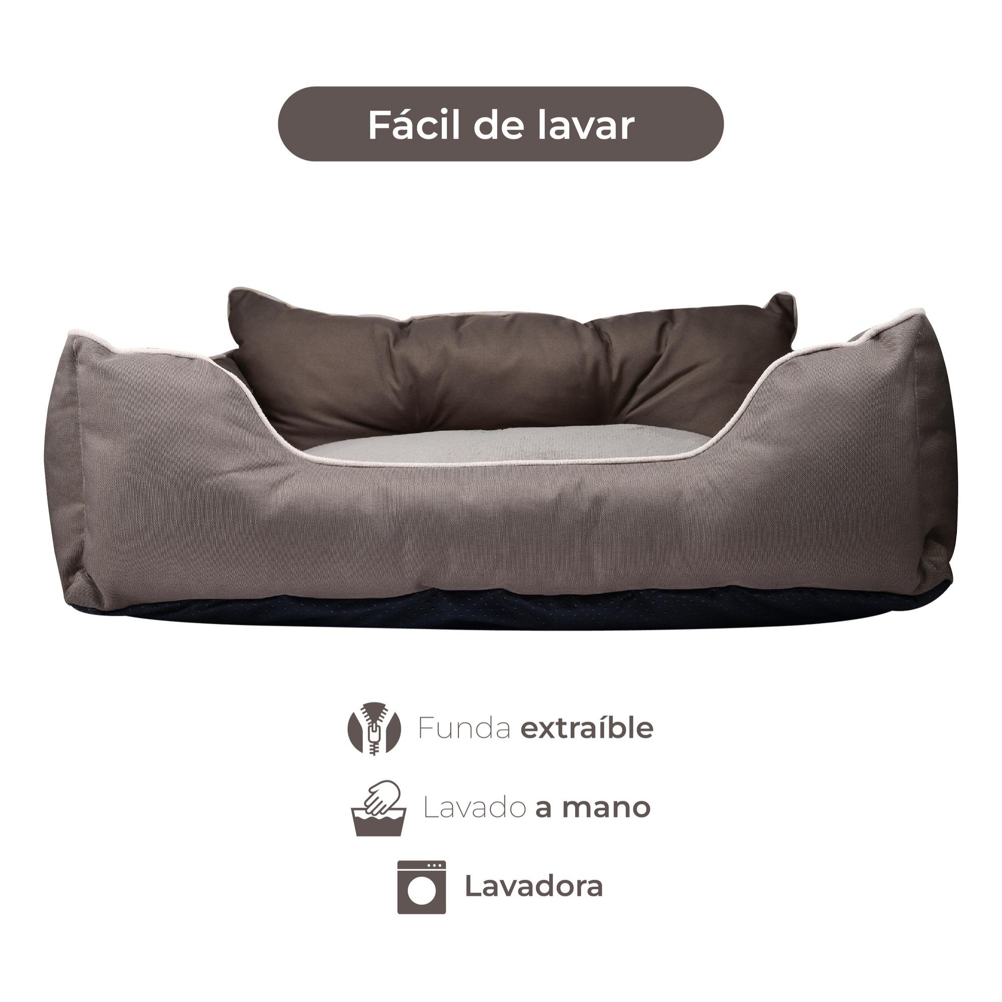 Cama para mascota con funda extraíble de Benetton color marrón