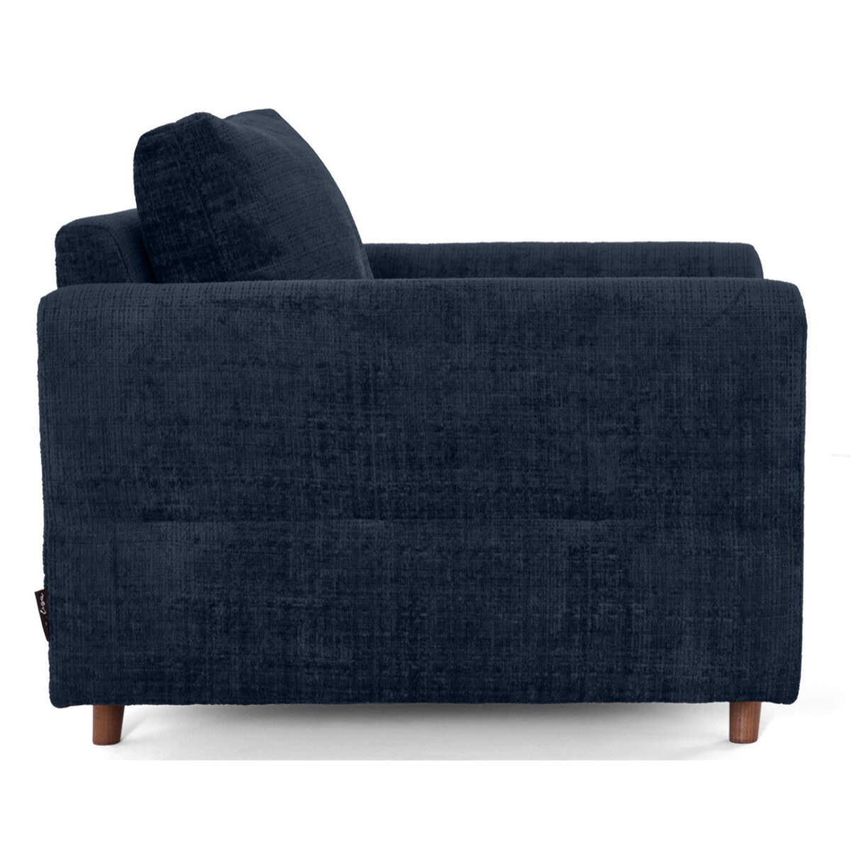 Rune - fauteuil en velours texturé - Bleu