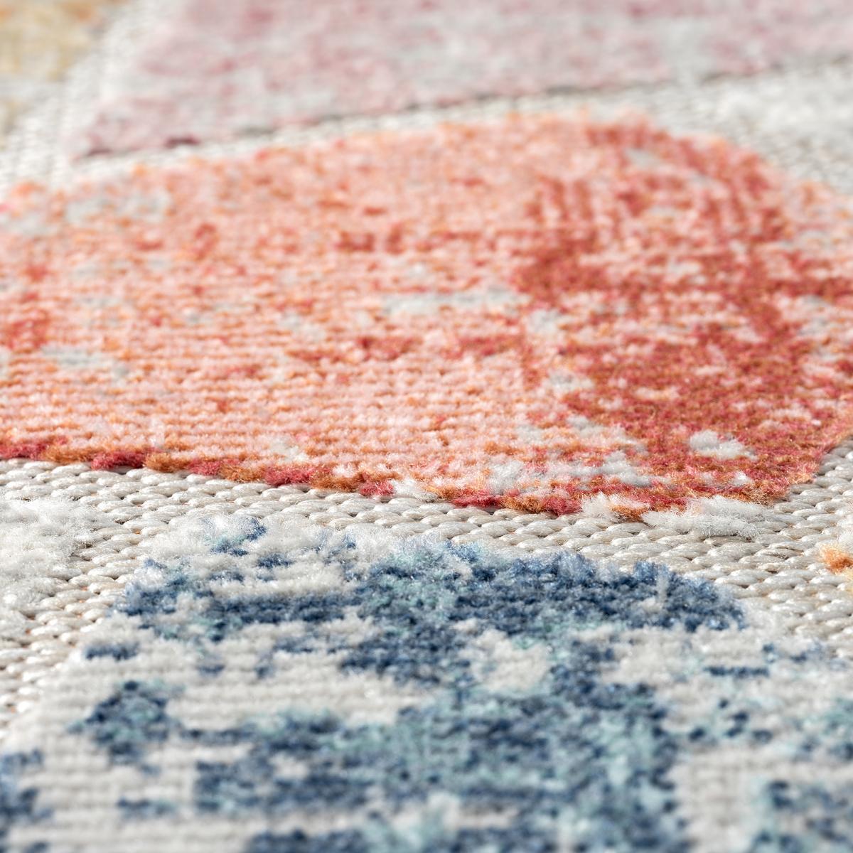 Tapis Runi motif géométrique aspect relief