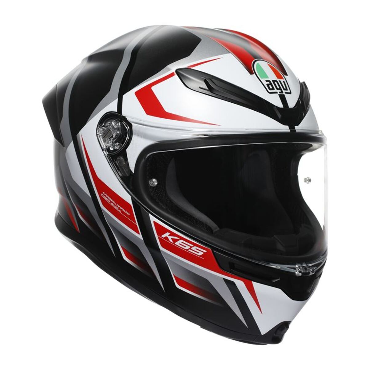 CASCO AGV K6 S AGV E2206 MPLK KARVE MATT BLACK/WHITE/RED