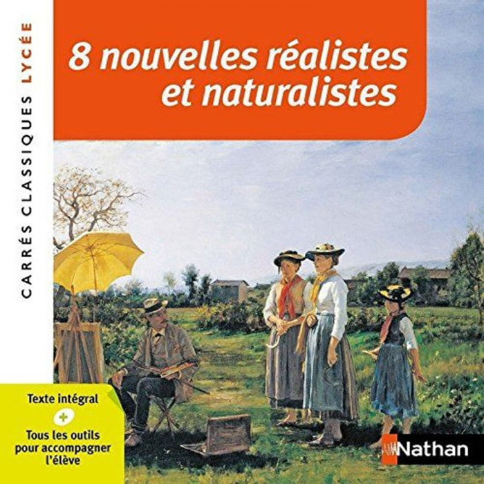 Baty Delalande, Hélène | 8 nouvelles réalistes et naturalistes - Edition pédagogique Lycée - Carrés classiques Nathan | Livre d'occasion