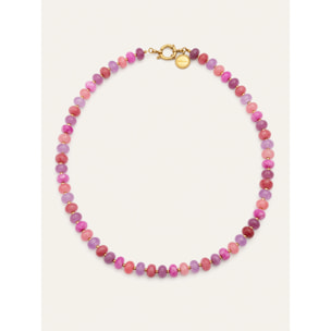 Collana Rosé Stones Acciao Placcato Oro