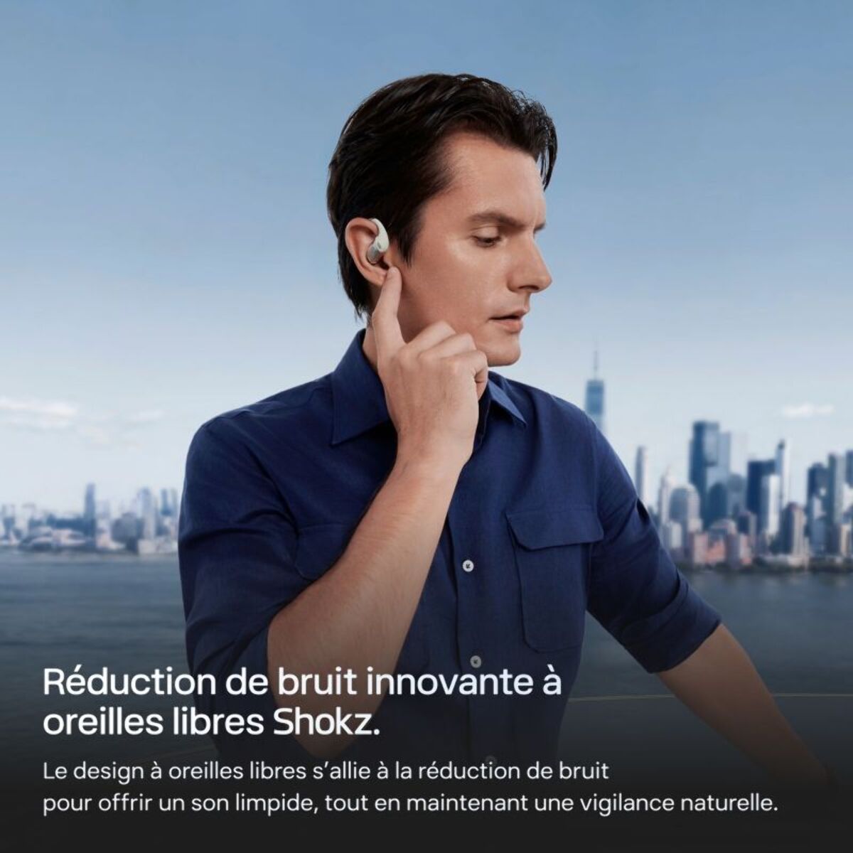 Ecouteurs SHOKZ OpenFit PRO Blanc