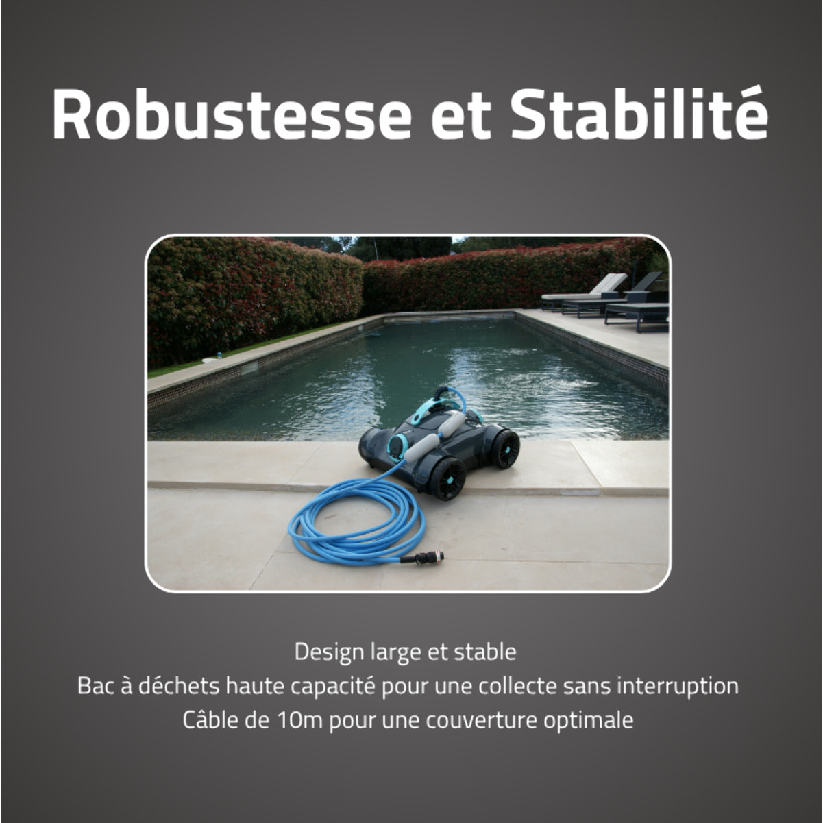 Bestway Robot piscine Moly nettoyage fond plat et pentes 28 m² max