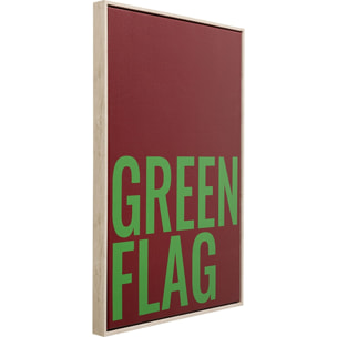 Tableau Green Flag 40x60cm Kare Design