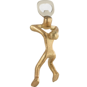 J-Line ouvre-bouteille Personnage - acier - or