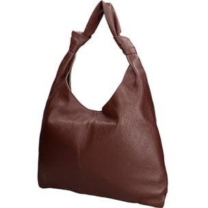 Borsa a spalla da donna Made in Italy - Modello Iduna Lux - 100% pelle - 41.0 x 28.0 x 3.0 cm