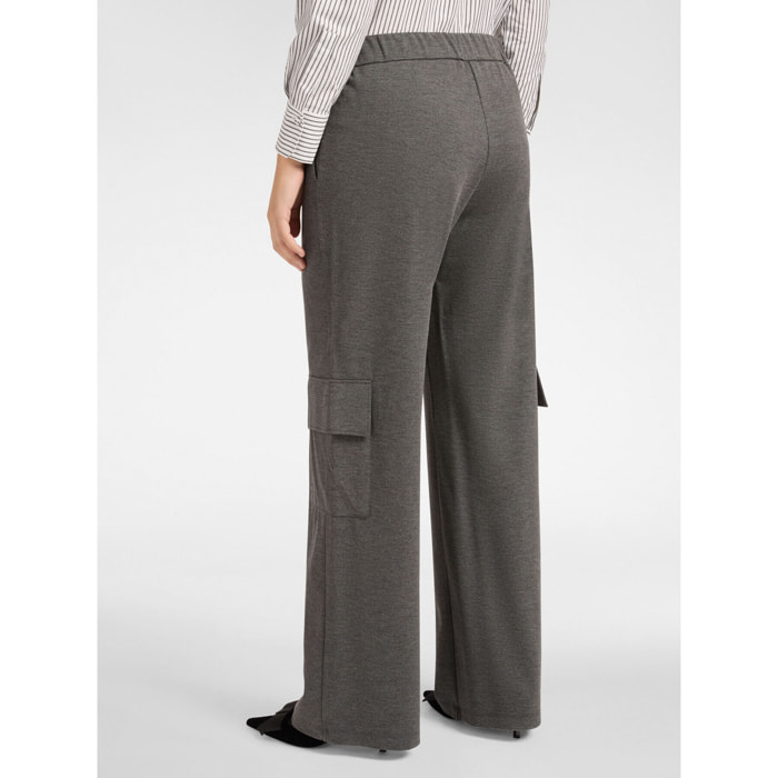 Elena Mirò - Pantalones cargo de pernera ancha - Gris